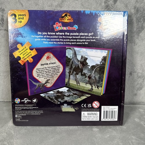 Jurassic World My First Puzzle Book Dinosaur - Picture 2 of 3