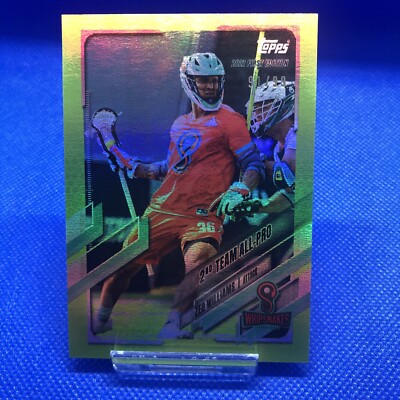 91/99 ZED WILLIAMS Yellow Foil Parallel Topps 2021 Lacrosse 1st Edition PLL