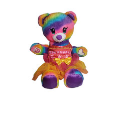 Build a Bear Rainbow Bear with Tutu Outfit BAB