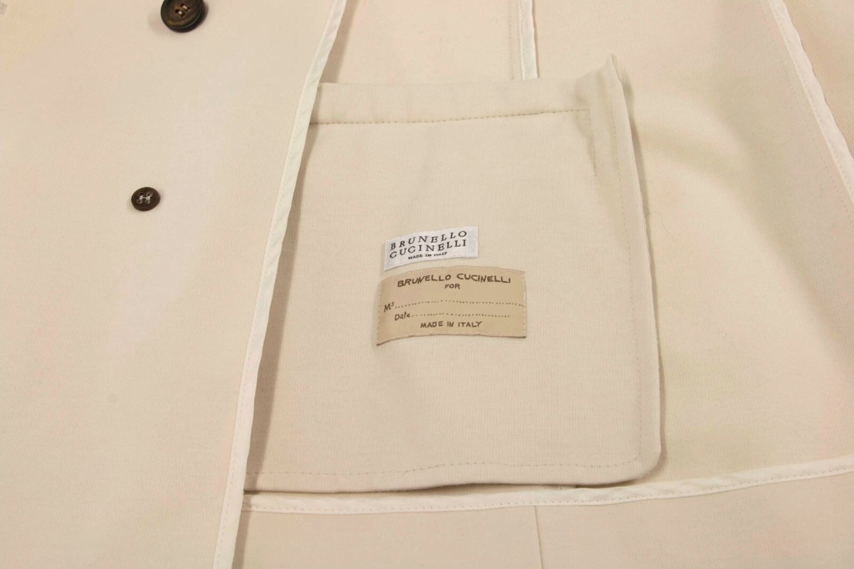 Veste Blazer Femme Brunello Cucinelli - Taille 42, Ivoire, Tricot Coton Perles - Neuf étiqueté