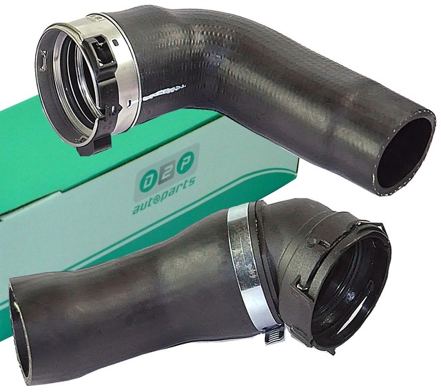 2x INTERCOOLER TURBO HOSE PIPE TOP & BOTTOM SIDE FOR BMW E60 E61 525D