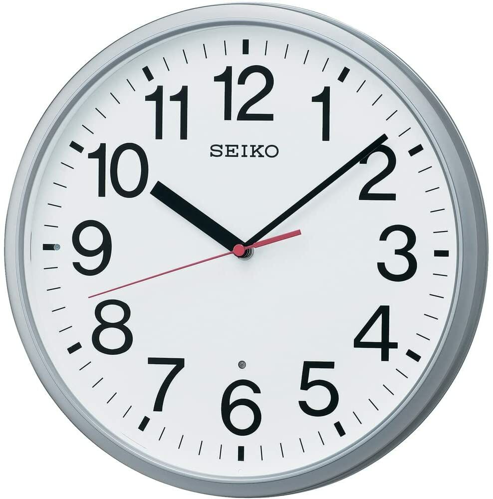 SEIKO Wall Clock Analog Silver Metallic KX230S From Japan New | eBay