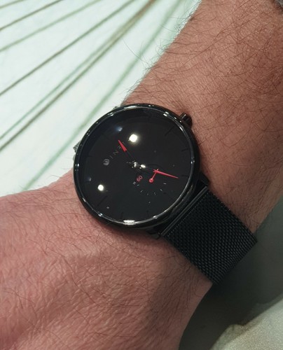 Montre en Quartz Infije Noir Mamba en Acier Total Noir - Rouge - Photo 6 sur 9