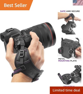 Versatile Camera Hand Strap - Secure Grip with Padded Support for Long Shoots