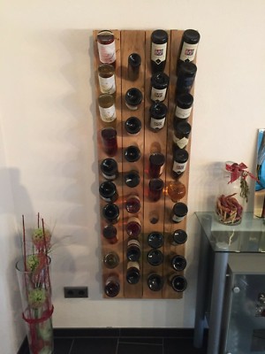 Champagne Riddling Rack 40 Bottles Branding Nature Oak Wine Rack 