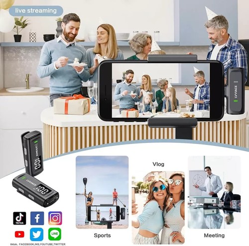 LVVIACE Wireless Lavalier Microphone for Phones with USB Type C ports - 第 6/6 張圖片