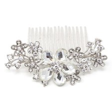 Bridal Wedding Hair Comb Flower Crystal Rhinestone Bridesmaid Hair Accessories