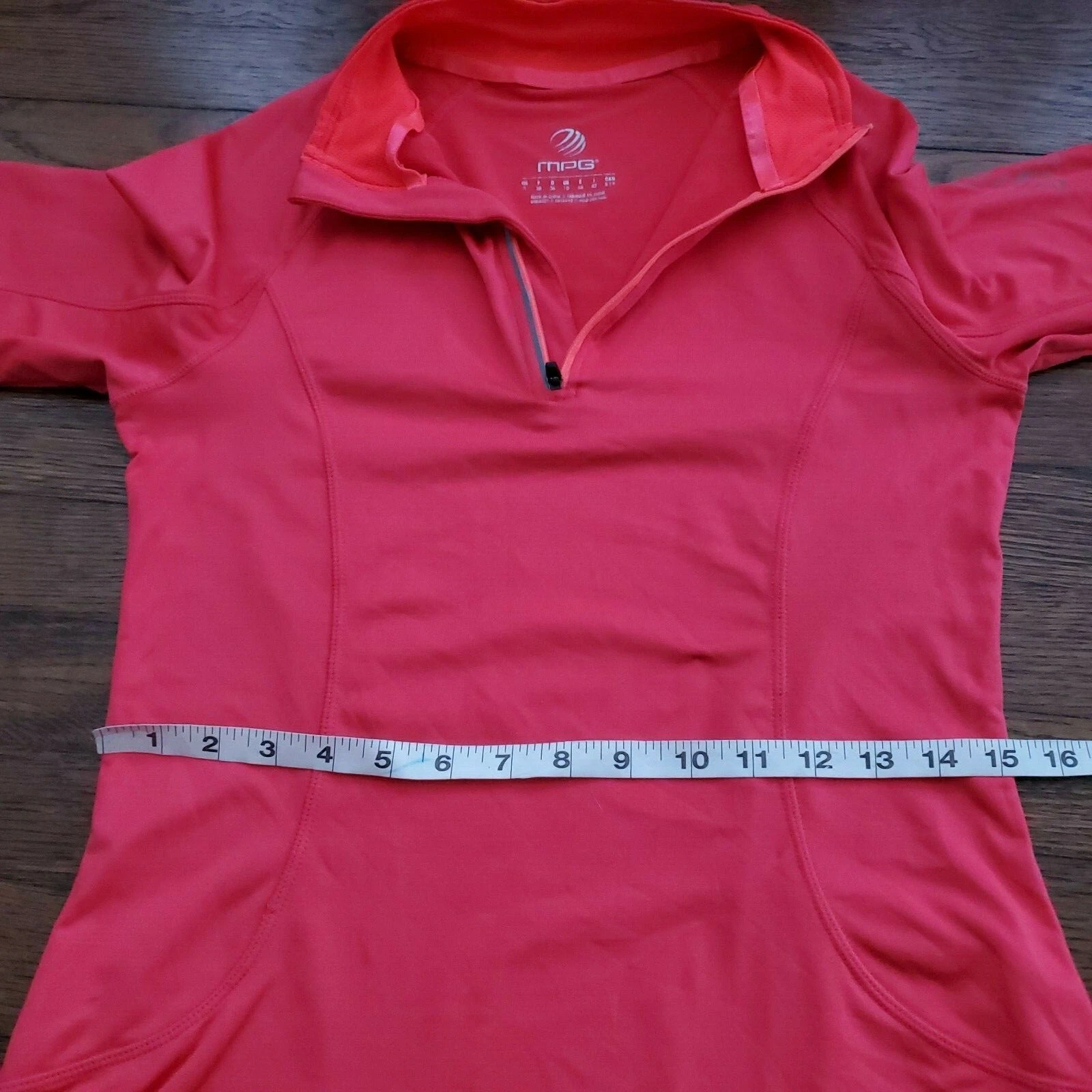 mpg hot 1/4 zip thumb holes sports tennis long sleeve jacket