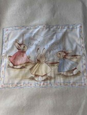 New WithoutTags Beatrix Potter Cream Fleece Crib Blanket by Quiltex 41 x 51"