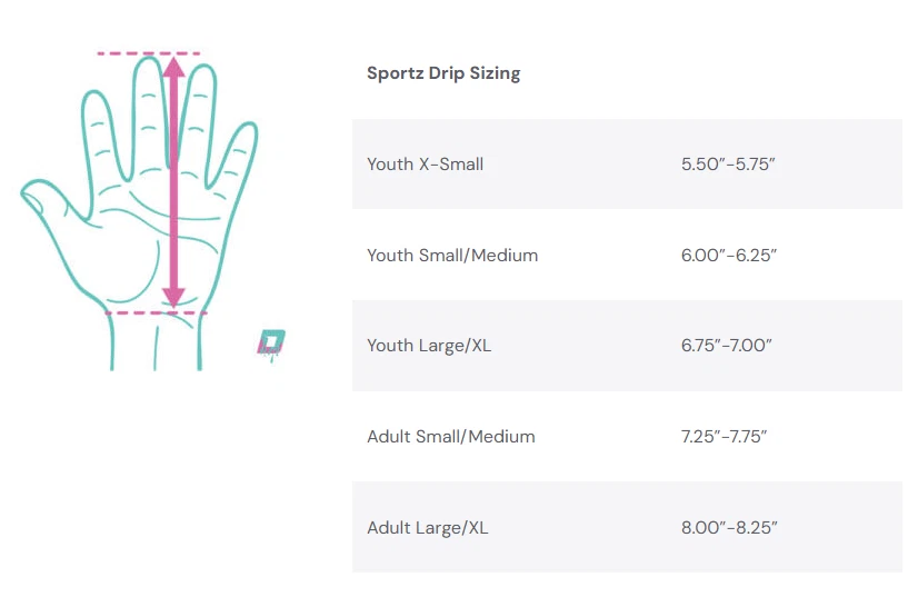 NEW Sportz Drip Adult Large/XL Premium Pro Short Cuff Batting Gloves -Adult L/XL - Image 3 of 4