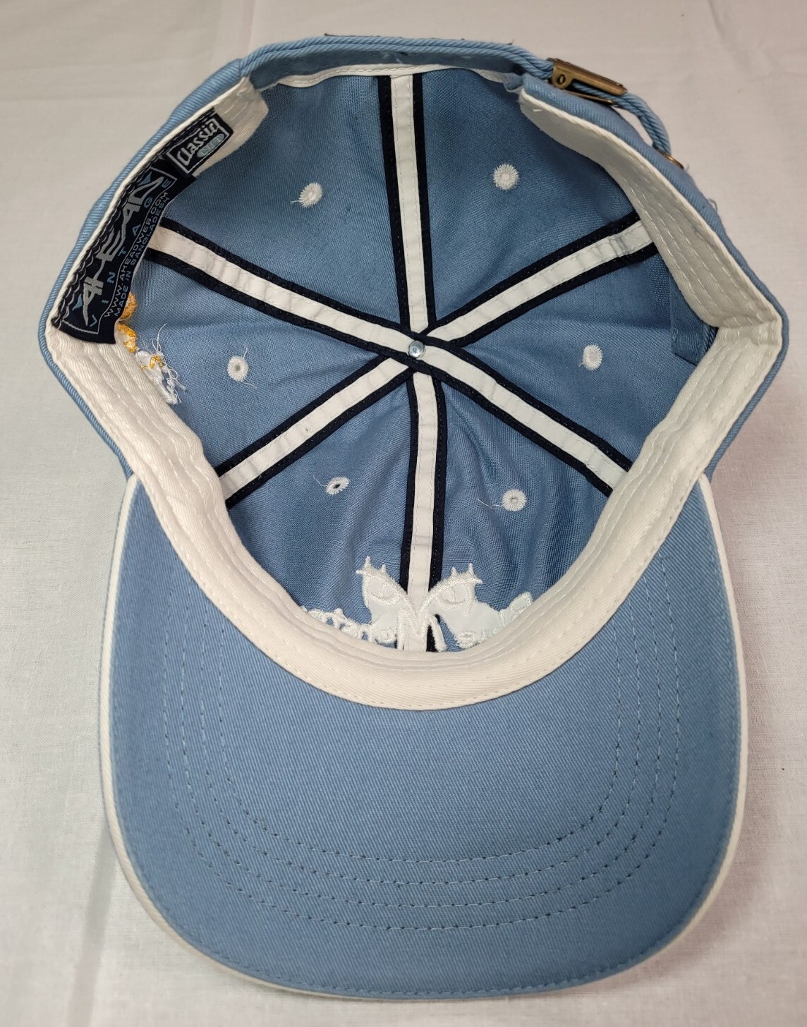 Blue Monster Ahead Vintage Classic Cut Soflo 20 Embroidered Cap Steel Blue Hat eBay