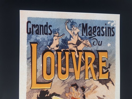 Affiche publicitaire GRANDS MAGASINS du LOUVRE Jouets Etrennes reproduction a héritage  - Photo 1/8