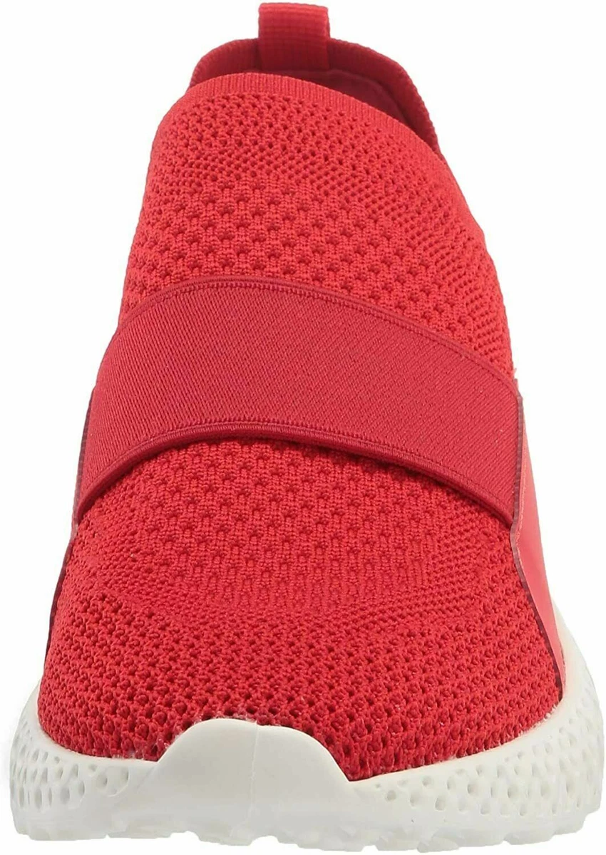Steve Madden Ritz Red Women s Stretch Knit Slip On Sneakers