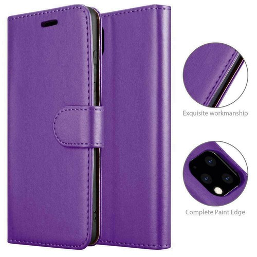 Para Apple IPHONE 11 Pro Max Funda de Piel Magnético Cartera + Vidrio Templado - Imagen 9 de 21