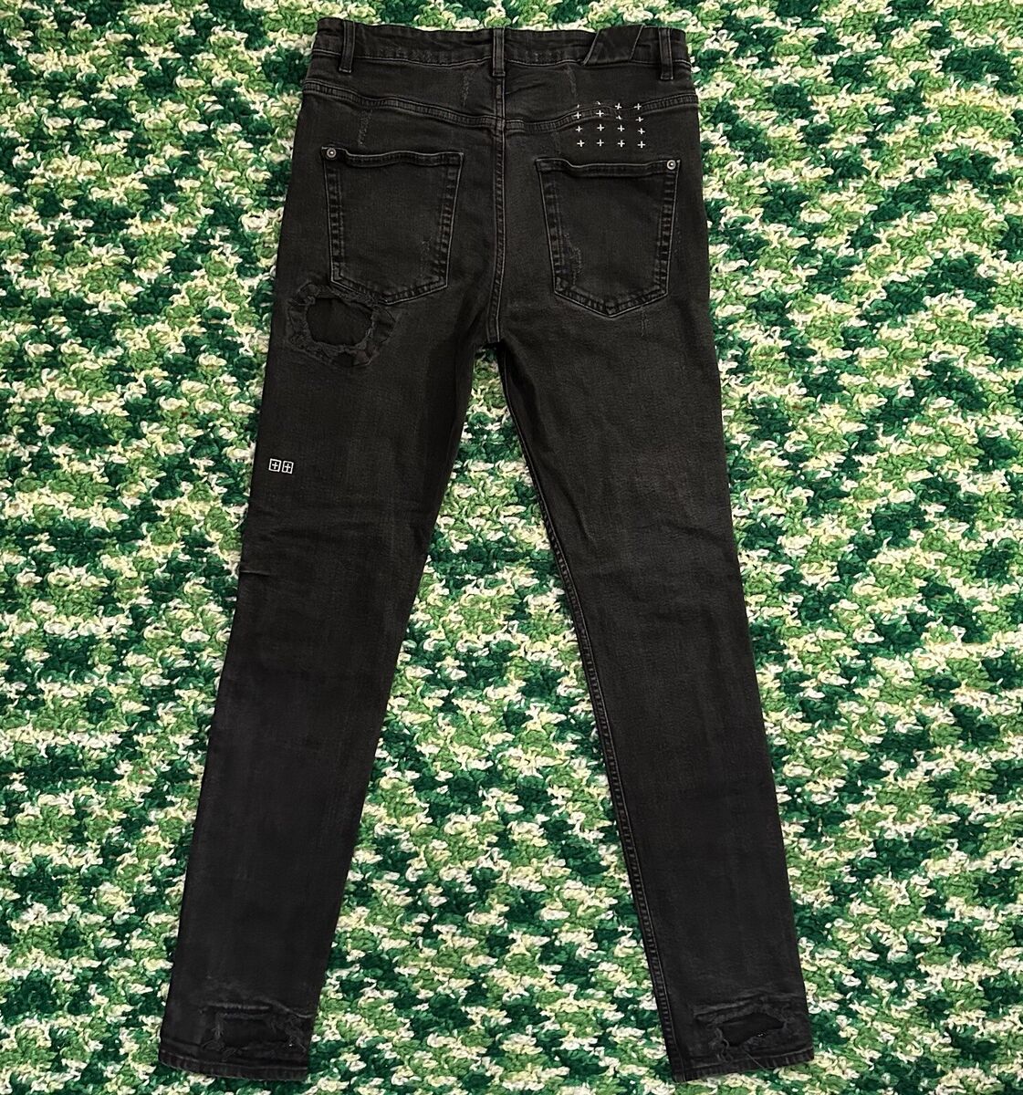 Ksubi Black Denim Jeans Mens Size 33 Designer Fashion Rare Ksubi Black Denim Jeans Mens Size 33 Designer Fashion Rare