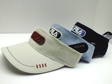 FILA Original Vintage Sun Visor Hat Adjustable One size Cap Athletic Wear New