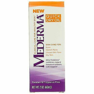 mederma quick dry oil on face