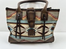 Sts Ranchwear Serape Western Southwestern Tote Navajo Leather Purse