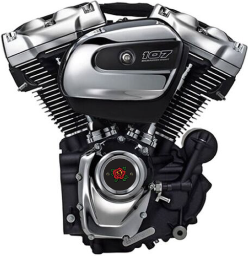 Puntos rosados rojos/cubierta de sincronización se adapta al motor Harley M8. Hecho en EE. UU. - Imagen 2 de 5