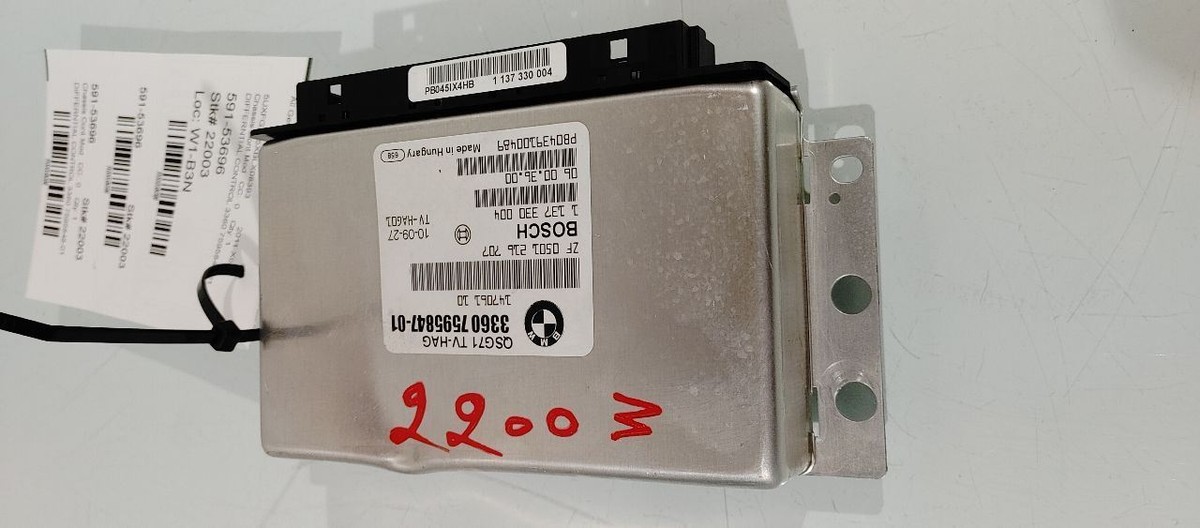 08 09 10 11 12 13 14 BMW X6 DIFFERNTIAL CONTROL 3360 7595848-01 | eBay