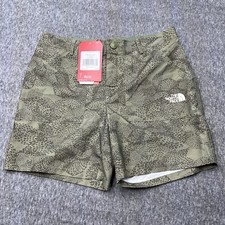 THE NORTH FACE Girls Shorts Sz L Amphibious Green NWT