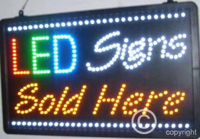Led Ebay Sign QUALITY FLASHING LED SIGNS SOLD HERE sign board new window shop signs ...