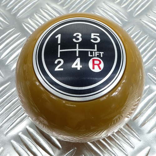 CELICA TA22 TA23 TA28 TA27 TA20 COROLLA TE27 BROWN SHIFT KNOB 5 SPEED LIFT - Picture 2 of 4