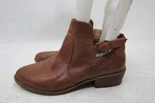 GIANNI BINI Womens Size 7 M Brown Leather Chelsea Ankle Fashion Boots Bootie
