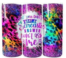 Funny Sarcastic Quote Mom Office Coworker 20oz Tumbler Travel Cup Insulated