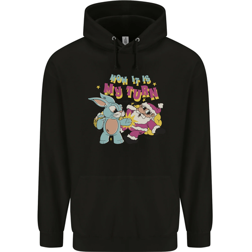 Easter Rabbit vs Santa Claus Funny Bunny Egg Childrens Kids Hoodie - Picture 13 of 88