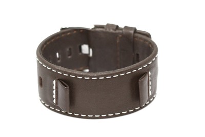 Nike Oregon Chrono Brown Replacement Leather Cuff Watch Band Wa0032 Wa0028 705184156252 Ebay