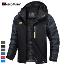 Men's Winter Ski Snow Jackets Thermal Windproof Warm Fleece Lined Outdoor Coats