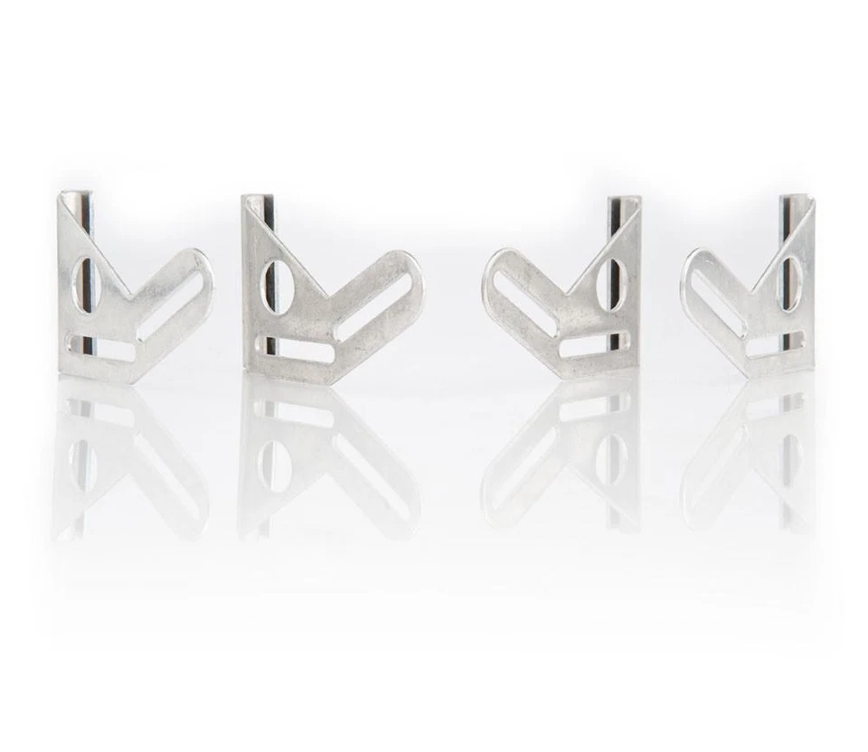 Be Cool Radiators 72054 Set of 4 Natural Finish Mounting Brackets - Image 2 of 2