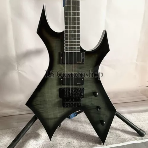 BC Electric Guitar Warlock Extreme Floyd Rose Active HH Pickup Trans Black Burst