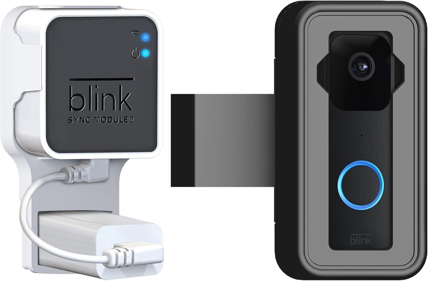 Blink Doorbell Mount with Outlet Wall Mount for Blink Sync Module 2, Anti-Theft-image