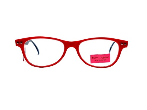 Betsey Johnson Nefertiti BJ0131 Eyeglass Frames Espresso Orange BETSEY JOHNSON NEFERTITI BJ0131 02 ESPRESSO TORTOISE ORANGE  main image 2