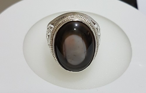 Ring Jemenit Silber Sterling 925 Herren Sulemani Aqeq Achat Handarbeit Schmuck سليماني - Bild 8 von 11