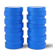 Blue Painters Tape 1 Inch Bulk - Paint Tape 20 Rolls x 1 Inch x 55 Yards -