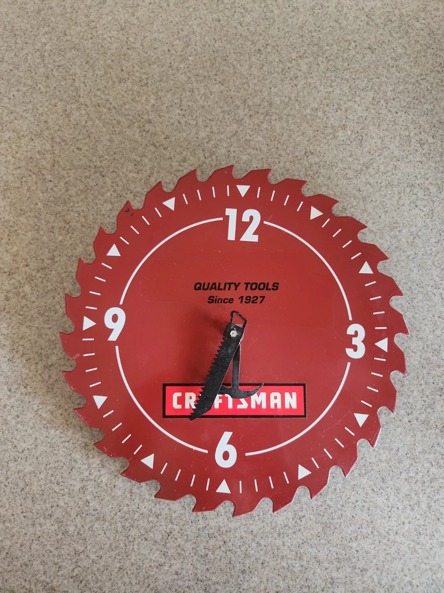 Craftsman Saw Blade Clock for sale | eBay