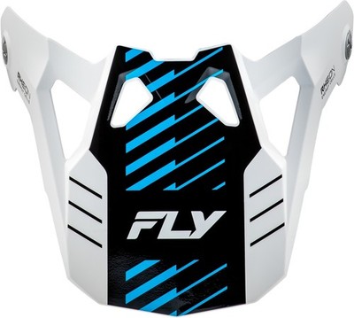 Fly Racing 73-0060 Visor for Fly Formula CP Slice Helmet - White/Red/Cyan - Y...