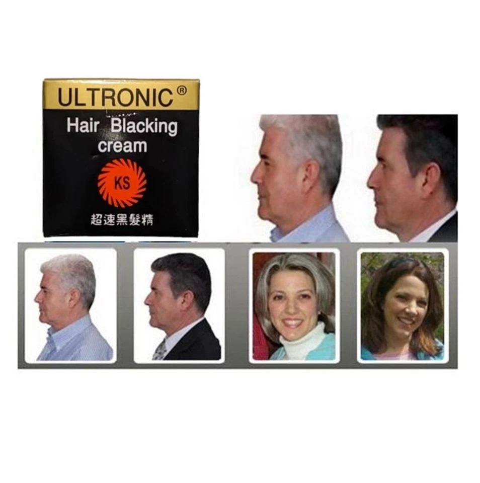 8x Natural Ultronic Hair Dark Black Grey Young Restoria Cream Restore Men Women - Image 3 of 4