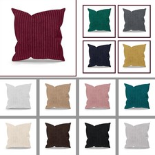 Pair Of Large Super Soft Jumbo Cord Cushions 18"(45x45cm)