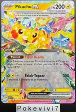 Carte Pokemon PIKACHU 057/217 EX ME2.5 ASC FR NEUF