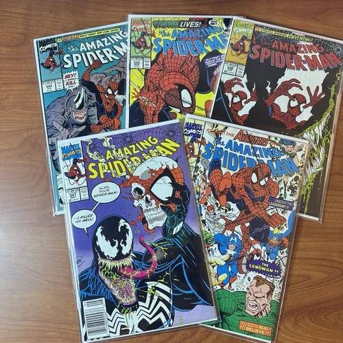 The Amazing Spider-Man #344 345 346 347 348 VF/NM NM- Comic Key Issues Venom