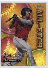 2024 Chrome Logofractor Edition All Etch Gold Refractor 35/50 Jose Ramirez qf6