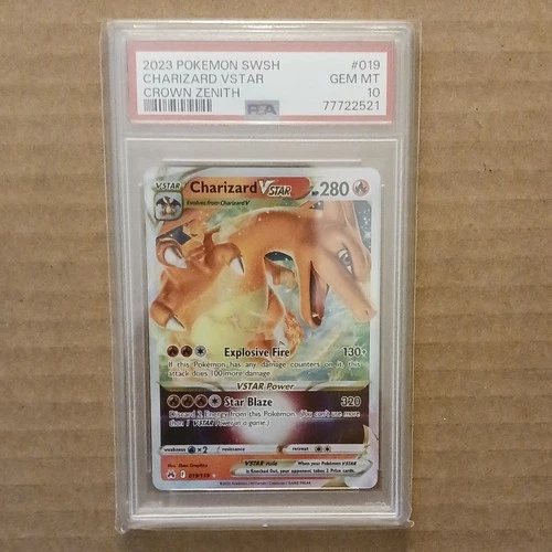 Pokémon Charizard VSTAR 019/159 PSA 10 Ultra Rare Holo Crown Zenith