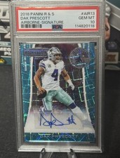 Dak Prescott  /10  (POP 1) Airborne Signatures Lazer auto 💎