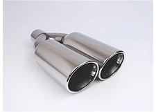 Different Trends DT-30538DL 20.5" Polished Chrome Dual Exhaust Tip 3" Id / 5" Od