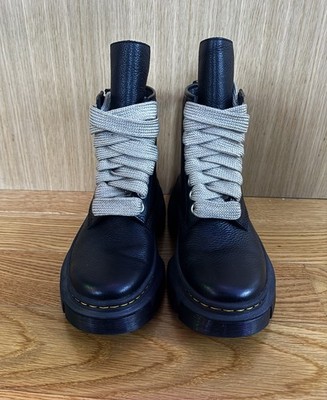 Dr. Martens Rick Owens 1460 DMXL Jumbo Lace Zip Boot Black US men 8 EU 41