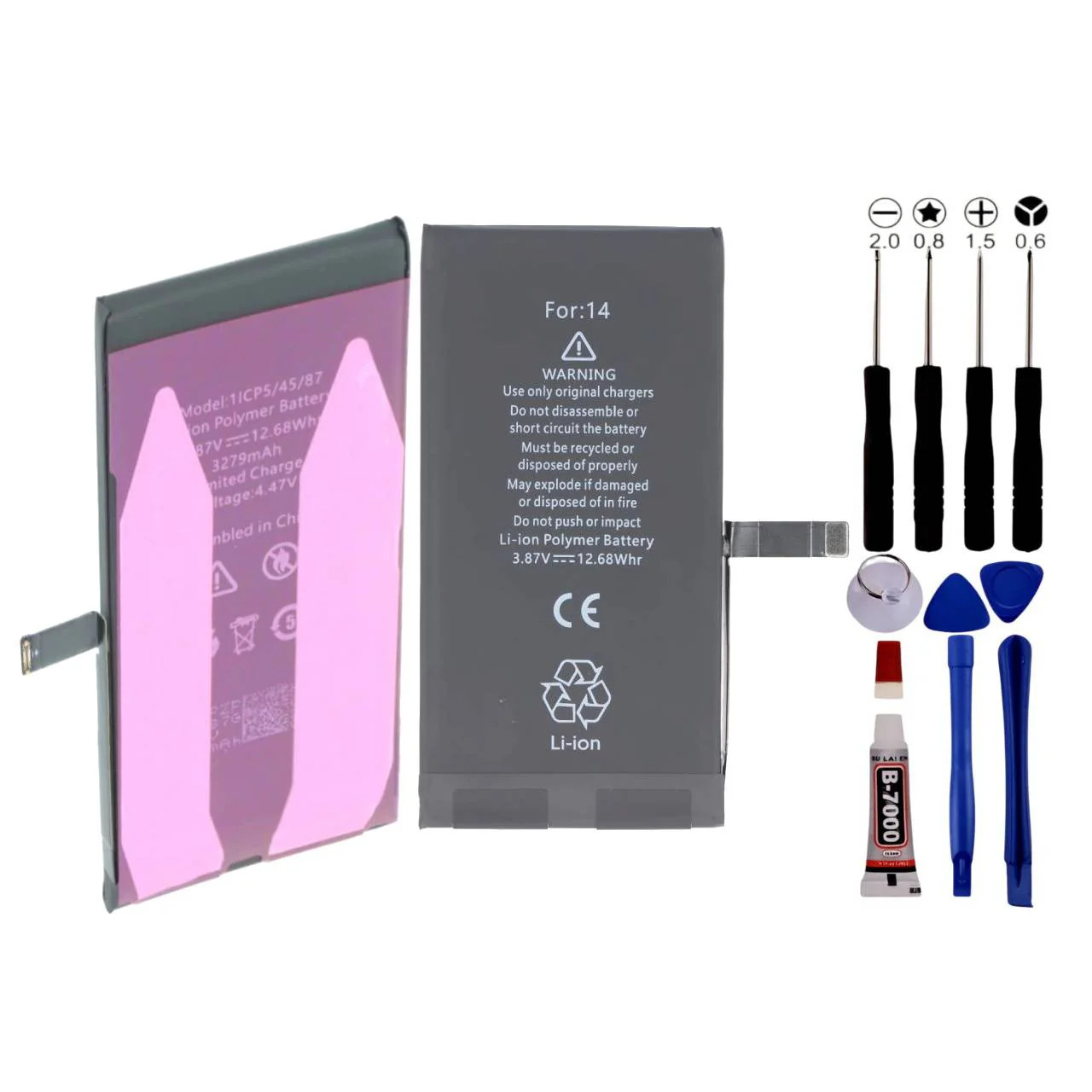 Batterie iPhone 14 Originale KOMI Composant Neuf Premium avec Outils Inclus